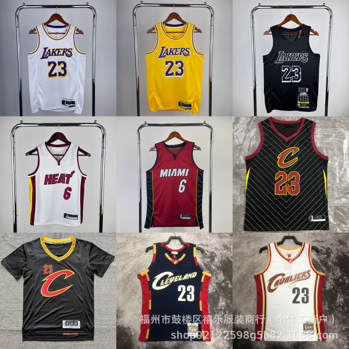 跨境湖人队23号詹姆斯科比复古热压球衣热火6骑士2城市运动篮球服