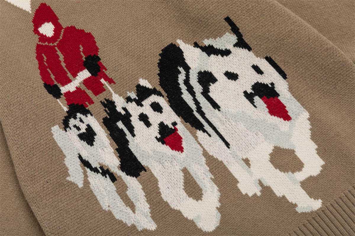 Weihnachtlicher Strickpullover Für Herren Mit Jacquard Muster_voghion.com