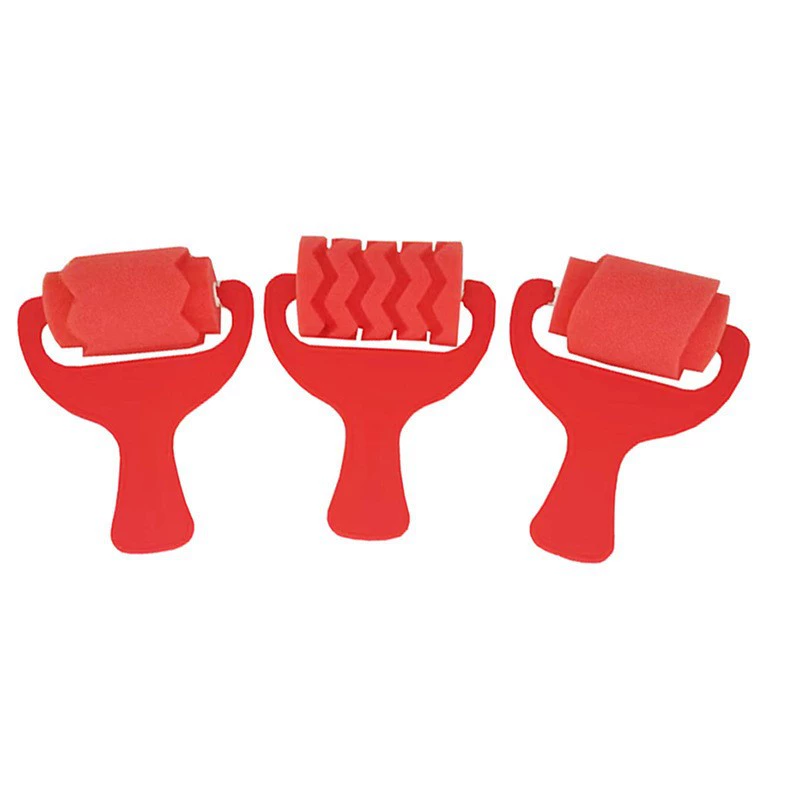 Детский diy рисунок губка печать кисть большая красная рогатка губка кисть краски граффити кисть