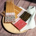 箸彩筷子家用22新款高颜值家用竹筷一人一筷竹制日式餐具筷子批发