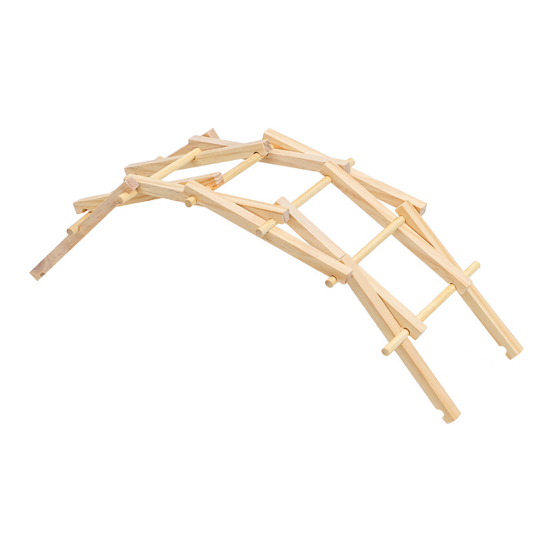 Madera Peili puente piedra puente arco estudiantes de jardín de infantes DIY ciencia pequeña fabricación experimental modelo de ensamblaje juguete de puzzle