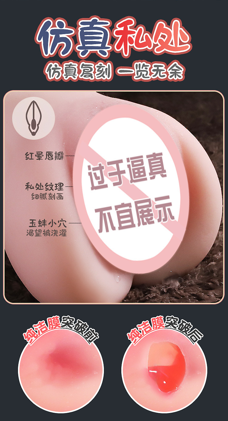 Jiuai Male Masturbation Half-Body Doll TPE Manual Non-Inflatable — detail image 3
