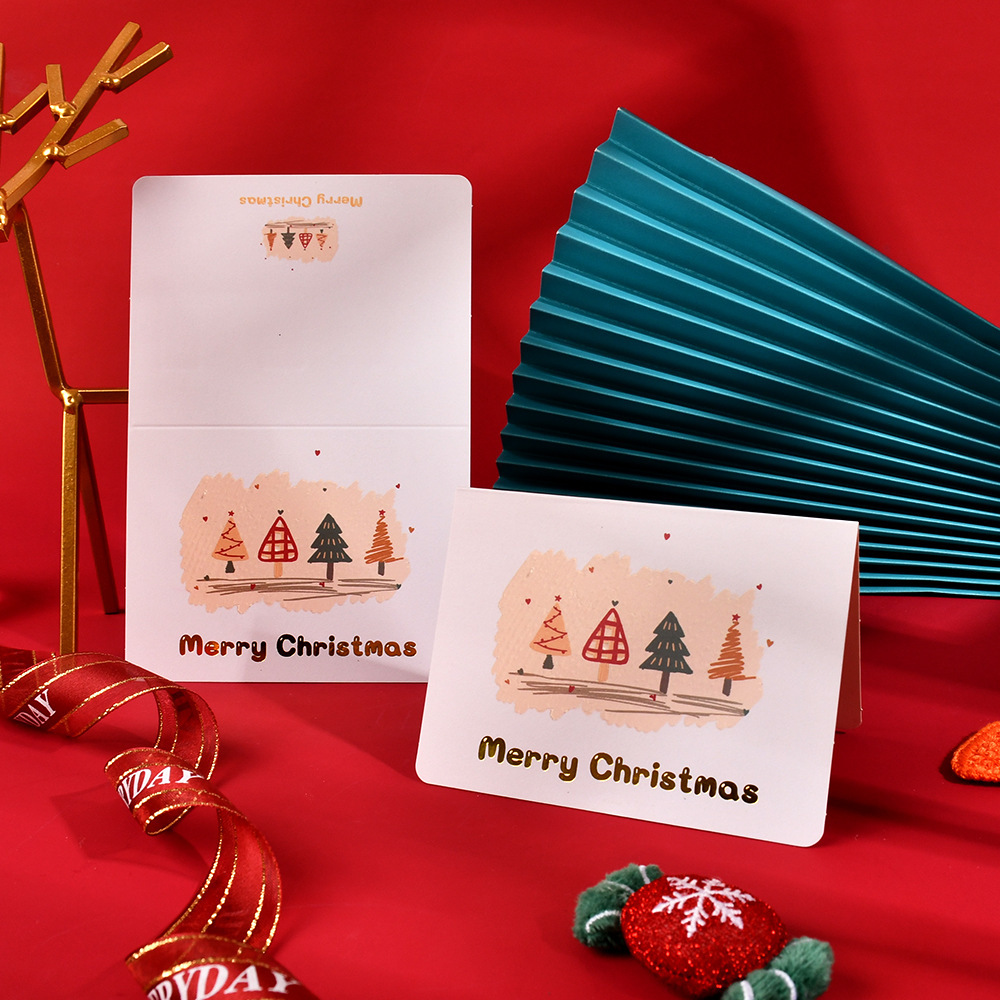 Amazon Hot Sale Navidad tarjetas de felicitación inswind festivales tarjetas de felicitación de negocios tarjetas de regalo de acompañantes de alto nivel