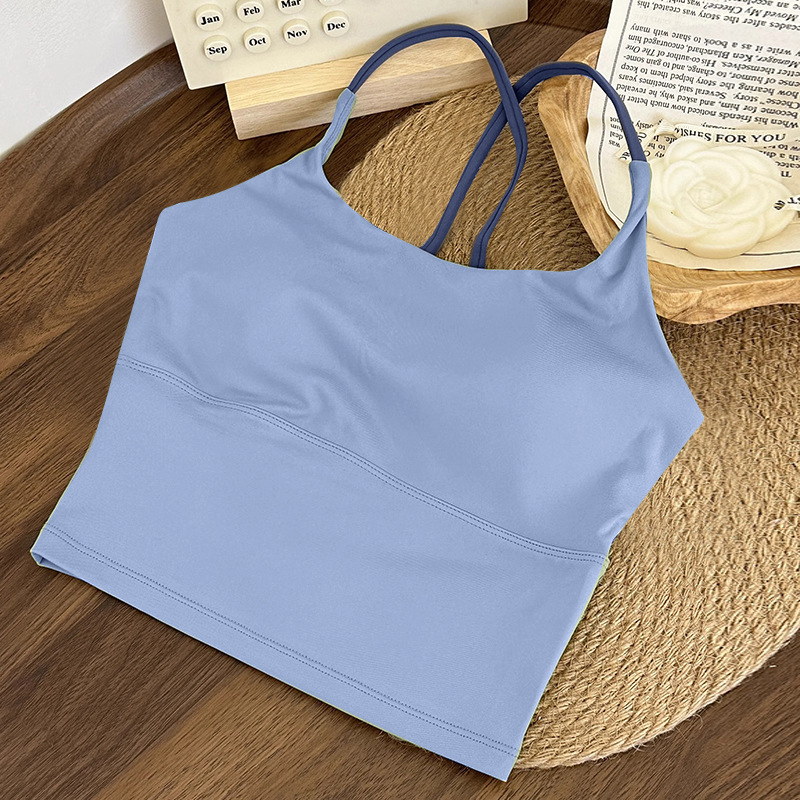 Cross Beauty Back Sports Underwear Shock-proof Quick-drying Yoga Fitness Vest Fitness Clothing Women_desvips.com