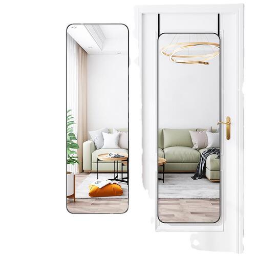 Dormitory girls hanging door mirror door mirror full body entrance dressing mirror wall self-adhesive wall hanging paste household floor-standing