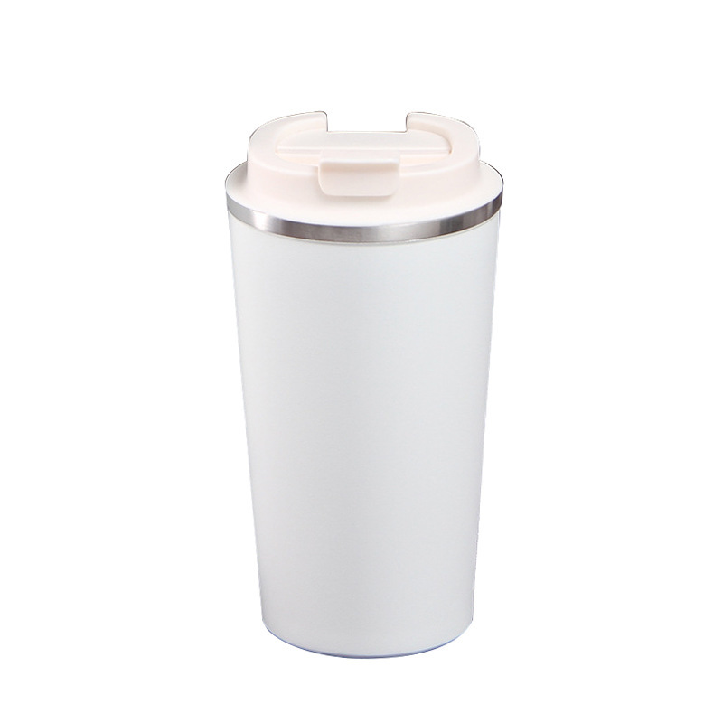 Nuevo acero inoxidable 304 taza portátil de aislamiento térmico de doble capa taza de café simple de moda taza de regalo corporativa