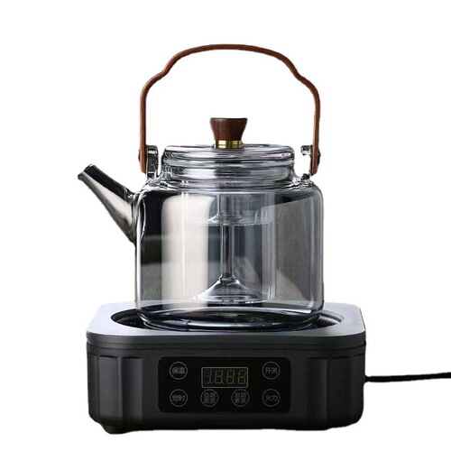 Cooking tea around the stove, household steaming teapot, wholesale high borosilicate teapot, glass high temperature resistant teapot, single pot