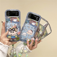 日韩动漫适用三星ZFlip5手机壳Galaxy zflip3/4折叠屏保护套卡通