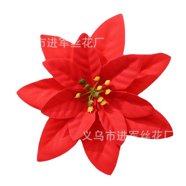 Realistic red golden Christmas decorations