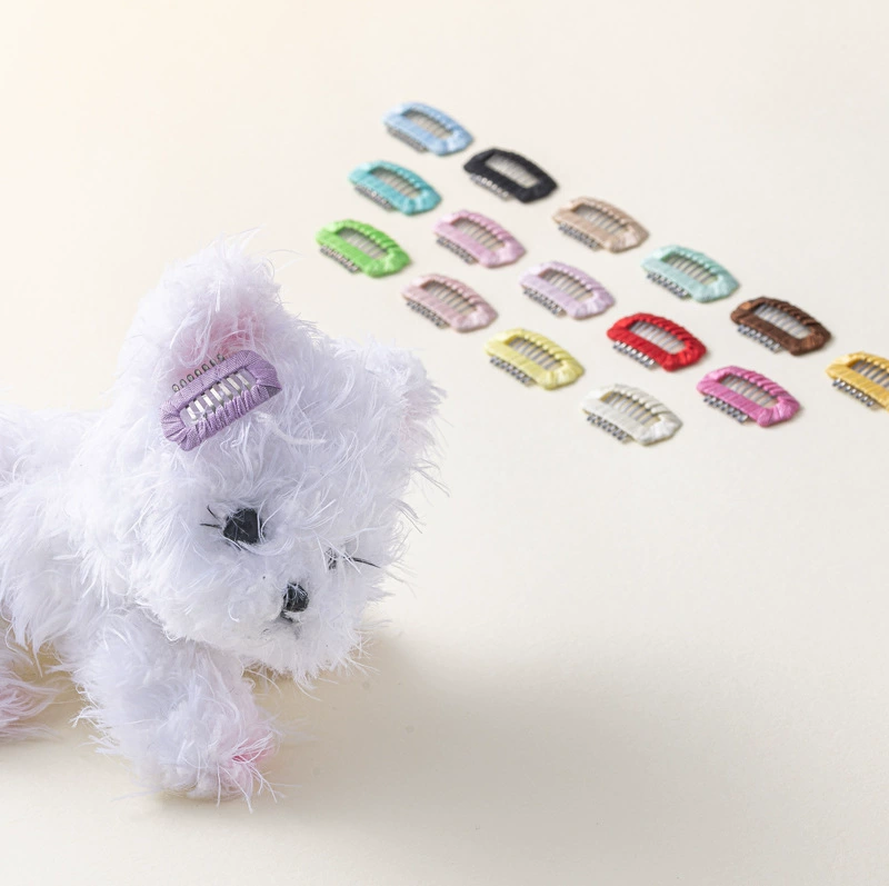 Зажим для волос для домашних животных bb зажим для имитации шелка ручной намотки из нержавеющей стали расческа зажим для собак кошек и кошек маленькие собачьи заколки для волос оптом