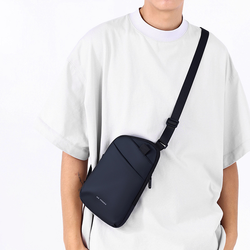 WEPOWER nuevo tipo de hombre, bolso de hombro ligero y simple, bolso de hombro portátil, función de ocio, bolso de pecho.