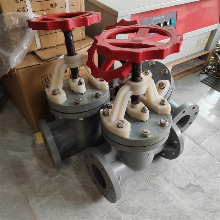 PVDF截止阀J41F-10S 耐酸碱防腐流量控制 塑料法兰截止阀DN80