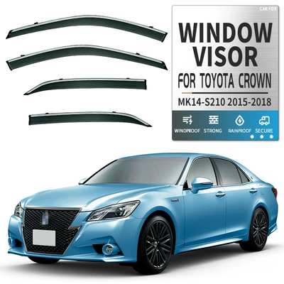 Rain shield — deflector CROWN Window visor - standard-packing-without-logo-crown-china-version-mk14-s210-2015-2018-pc-rain-shield-with-bright-strip