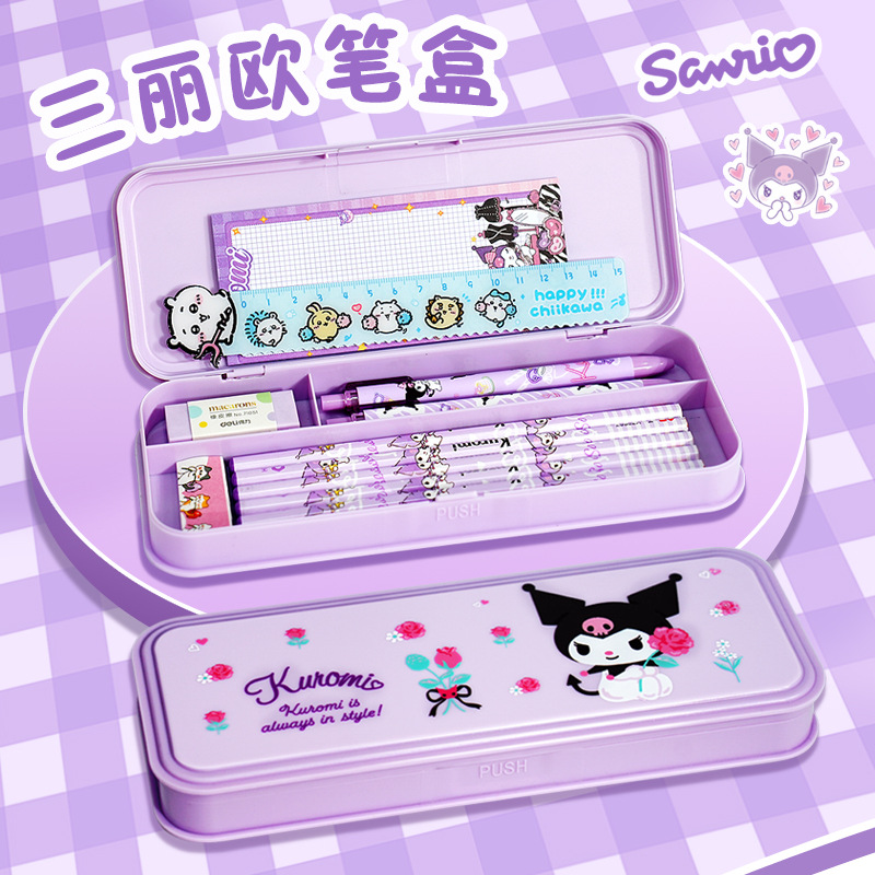 Nuevo Sanliou Kulomi bolsillo de bolsillo para estudiantes de primaria caja de papelería regalo de mano exquisita lindos dibujos animados bolsillo de gran capacidad