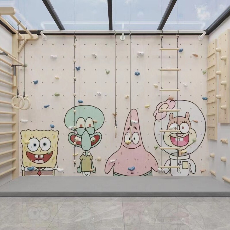 Factory Customized Rock Climbing Wall Children's Home Indoor Climbing Wall Kindergarten Home Customized Rock Climbing Rock Point Manufacturer