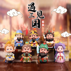 中国のトレンドと三国志のブラインドボックス古代スタイルの手作りホームオーナメント観光名所のお土産学生ギフト卸売