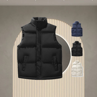 Cross-Border Vest Autumn and Winter 2025 New Loose Sleeveless Men's Large Size Thick Vest Work Casual Style