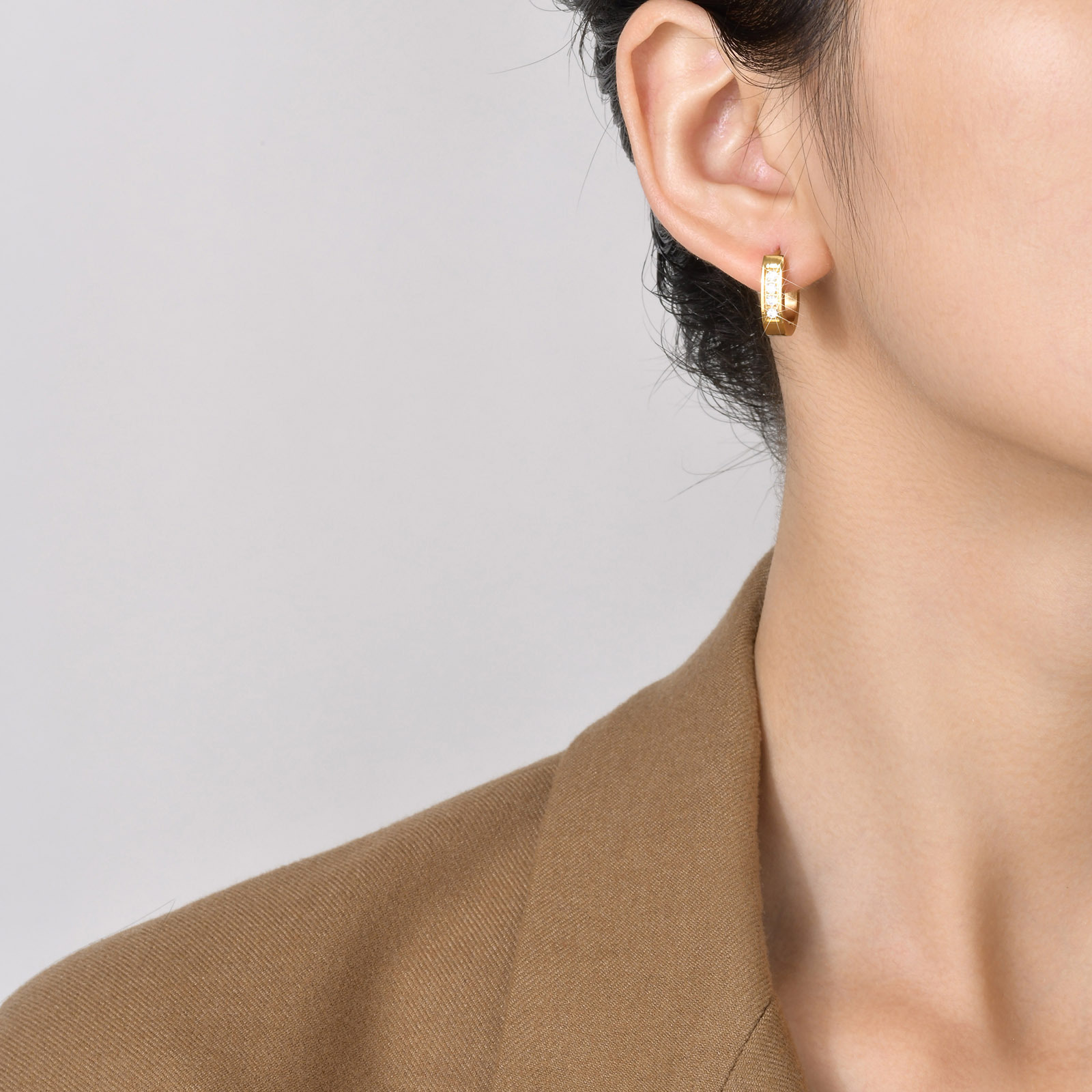 Fashion Heart Shape Stainless Steel Plating Earrings 1 Pair