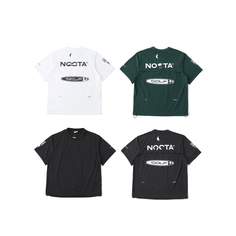 Cross-Border Trade High-Quality Nix Noct Collaboration Short-Sleeve Printed Golf Crew Neck Pullover T-Shirt for Men and Women