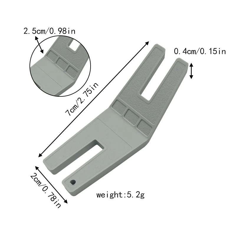 Aplicable a Weijin multifuncional máquina de coser del hogar hebilla de costura hebilla incrustada hebilla placa de bloqueo 4131056