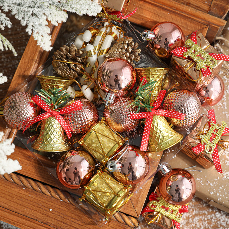 Bolas de colores Bolas de Navidad Decoraciones de árbol de Navidad 29 piezas Suministros navideños Decoración de árbol de Navidad Juego de bolas Colgante