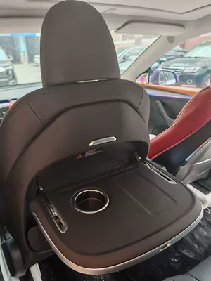 Suitable for Tesla Model 3/Y, New Model 3/Y&Yl Rear Seat Electric Table, In-Car Electric Folding Table (Car table board) - model3y-small-table-electric