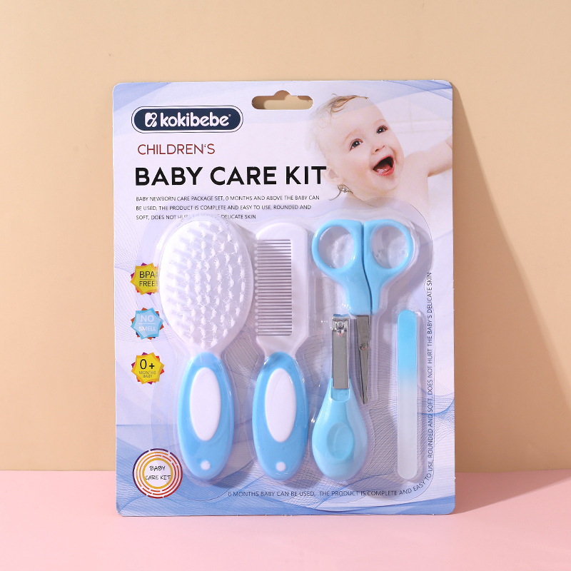 Cortaúñas para bebés Cortaúñas para bebés Cuidado del bebé Juego de cinco combinaciones de dos colores Juego de cortaúñas de cepillo de peine
