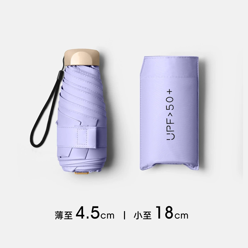 Small handheld umbrella solar-powered, UV protection, custom-made