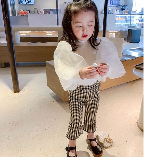 Girls pants letter slim leggings trousers 24 autumn new style foreign trade children's clothing one piece drop shipping 3-8 years old