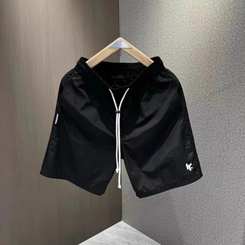 Summer Thin Candy-Colored Trendy Quick-Dry Shorts for Teenage Boys, Fashionable Versatile Breathable Five-Point Beach Shorts