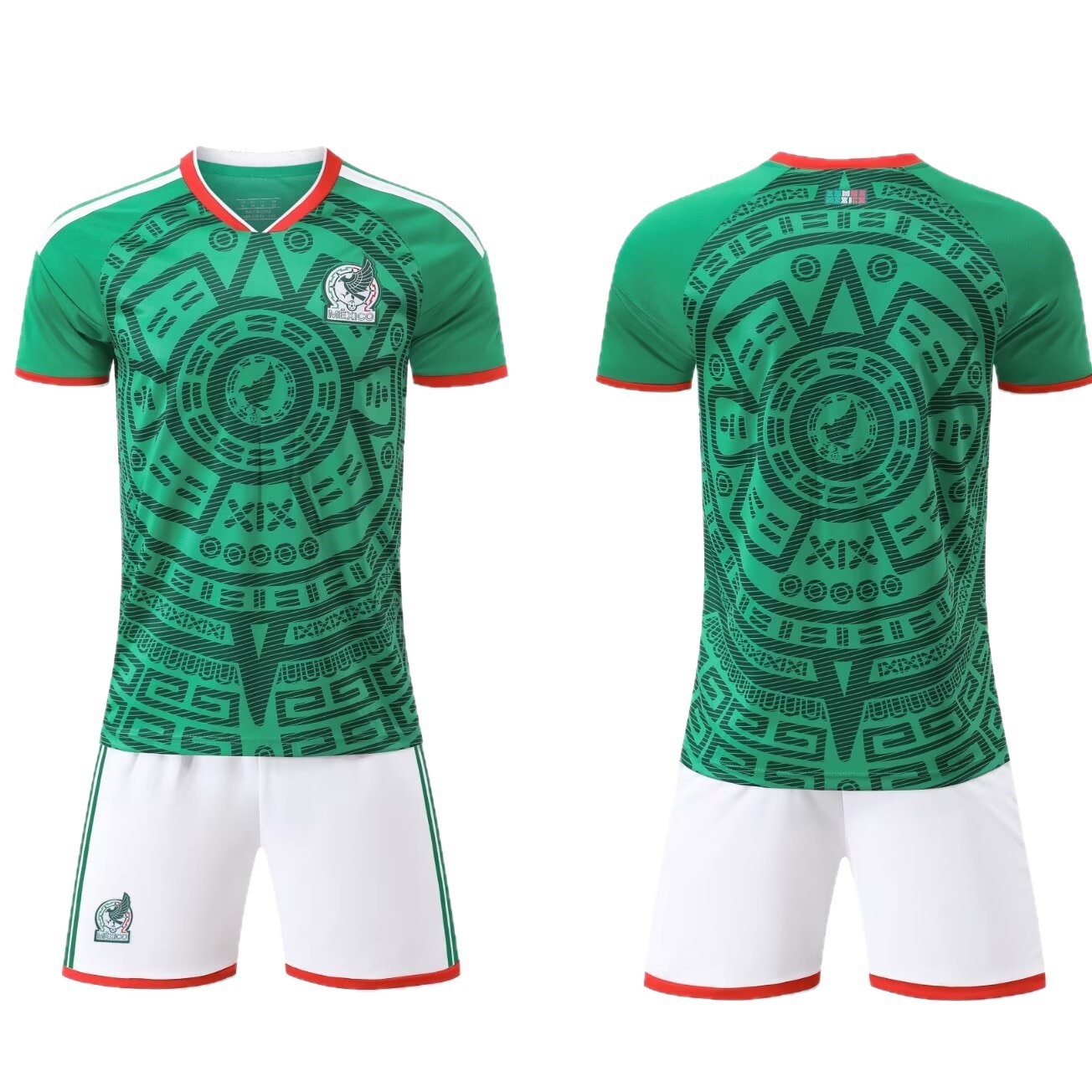 Camiseta de la Copa del Mundo 2026 Camiseta de fútbol nacional mexicana Camiseta de fútbol infantil Camiseta de equipo adulto 14 yardas - 3XL