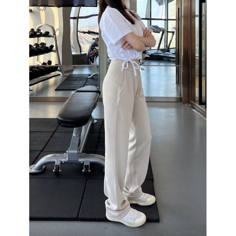 Lulu Original Softstreme Pants: Sports Casual Nude Feel Straight-Leg Pants, Slim Fit Yoga Trousers
