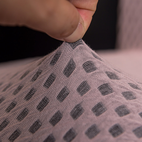 Nordic Hotel Lightweight Luxury Solid Color Chair Cover Full Skirt Universal Small Square Home Living Room Dining Room Chair Cover Wholesale