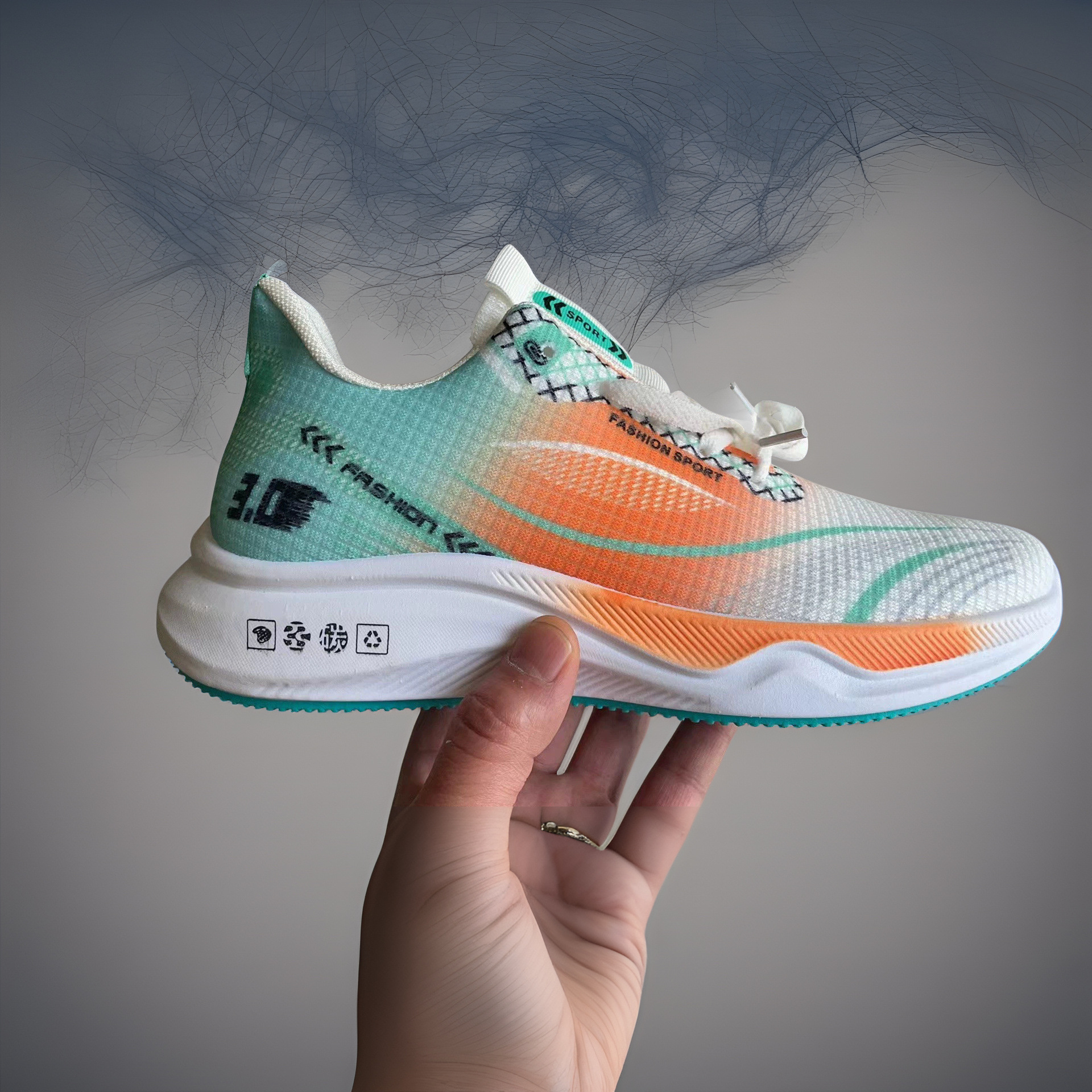 2025 nuevos zapatos para correr a juego de colores de moda, zapatos para correr profesionales para hombres, zapatos deportivos transpirables de malla voladora de suela suave al aire libre