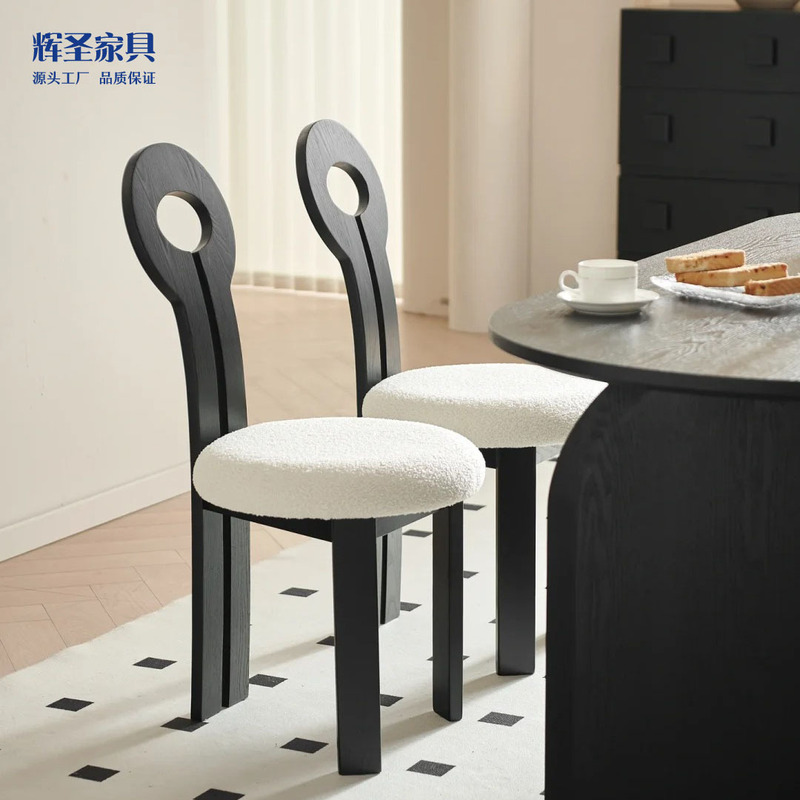 Middle Ancient Dining Chair Home Solid Wood Black Key Chair Designer Desk Chair Backrest Modern French Vintage Dining Chair Middle Ancient Dining Chair Home Solid Wood Black Key Chair Designer Desk Chair Backrest Modern French Vintage Dining Chair