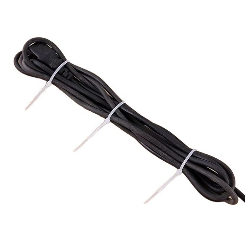 Self-Locking Nylon Cable Ties, Heavy-Duty Plastic Snap-Clip Fasteners, Black Wire Ties, Binding & Bundling Straps