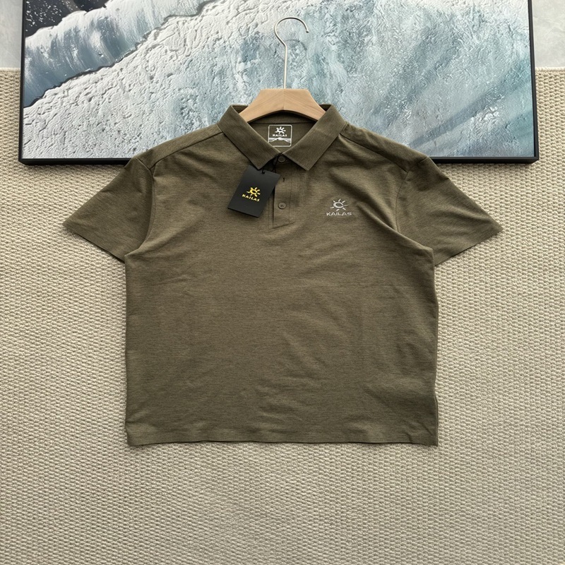 2025 夏の新スタイル KLS Kaisley Stone メンズ ポロシャツ スポーツ レジャー 刺繍半袖 Tシャツ|undefined