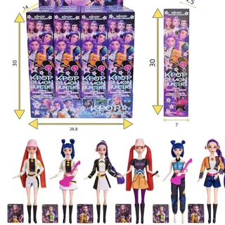 跨境爆款K-POP猎魔女团娃娃露米米拉佐伊搪胶公仔玩具厂家直销