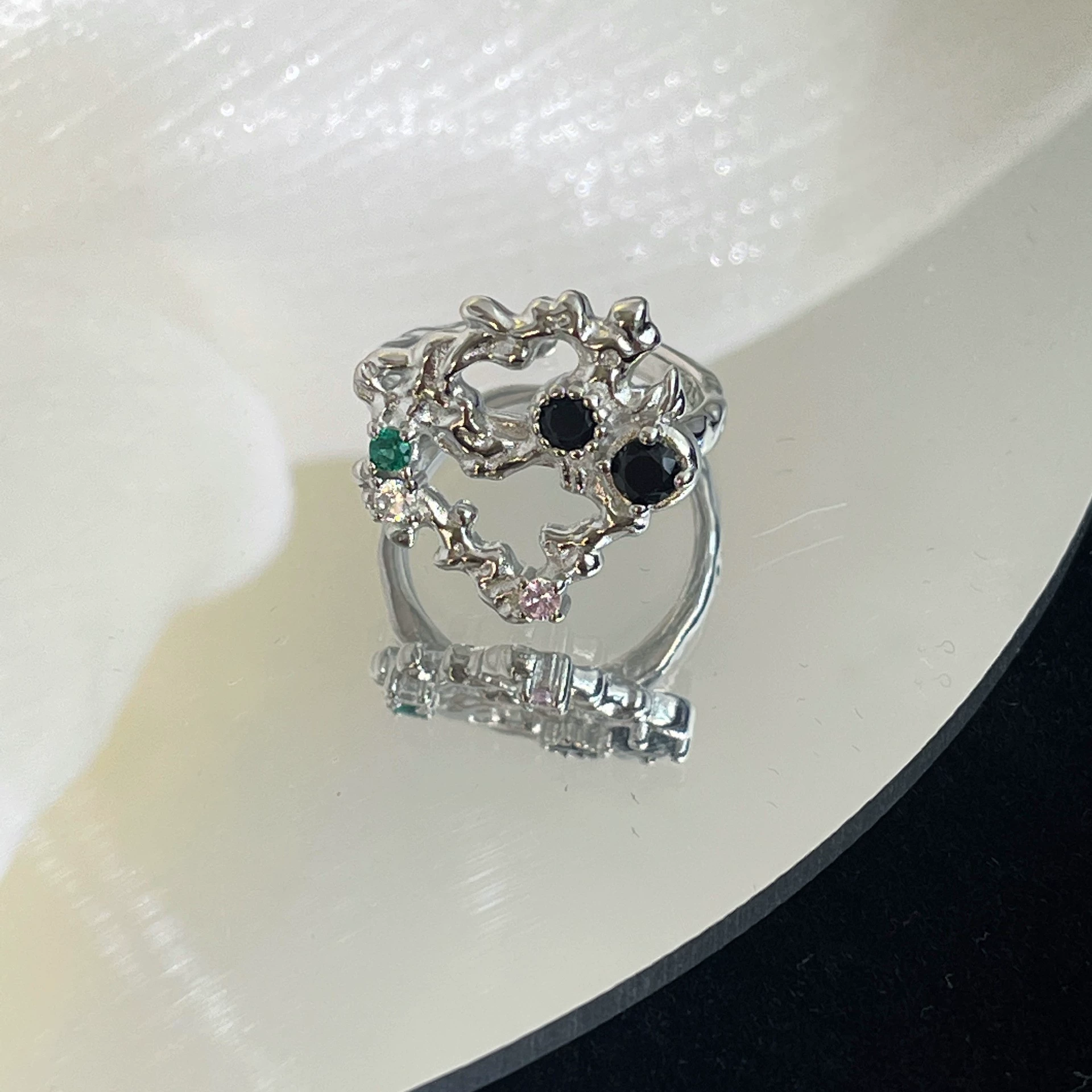 Accessory, nail decoration, small design ring, elastic strap, high-quality style, simple and elegant design