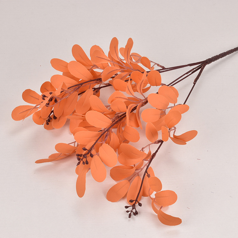 Flor artificial naranja flor artificial Rosa flor artificial boda Salón de la boda decoración del hogar flor artificial al por mayor