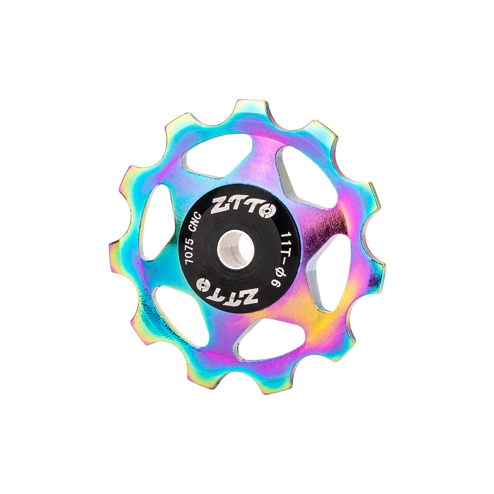 ZTTO rodamiento de metal acero Peilin bicicleta de montaña bicicleta de carretera rueda guía trasera rueda guía 11T rueda guía de aleación de aluminio