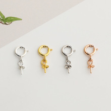 S925���y���ɿ�3mm��������朿� DIYˮ�������朵�����QQ�����