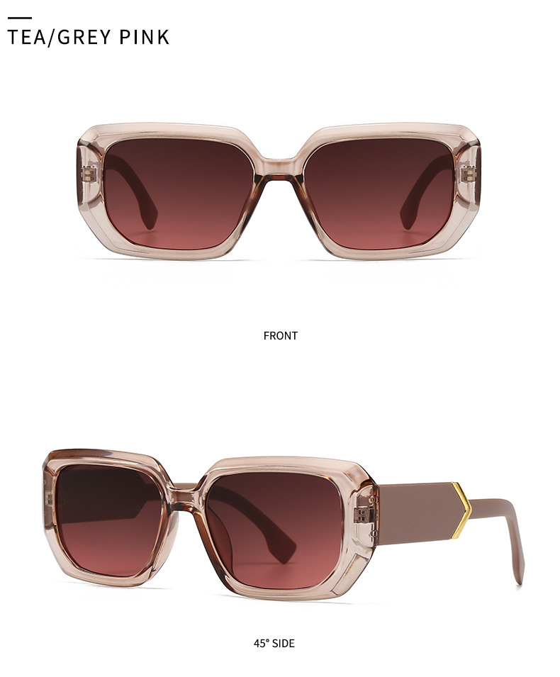 Square Sunglasses For Men And Women Modern Retro Decorative Frame_voghion.com