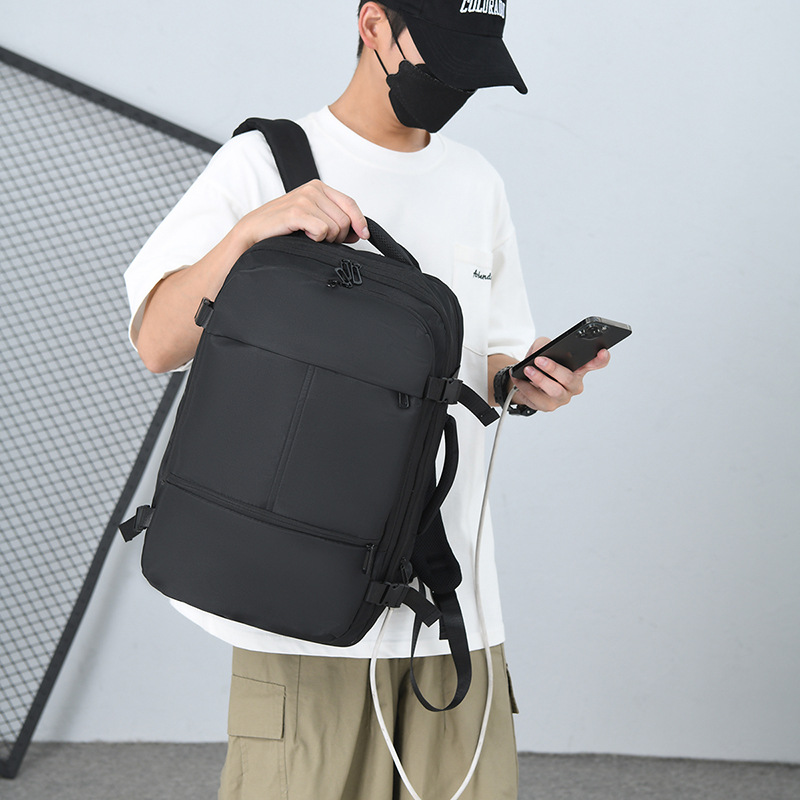 Mochila de viaje de gran capacidad 2025 nueva unidireccional colgar tirón mochila de negocios multifuncional mochila de negocios