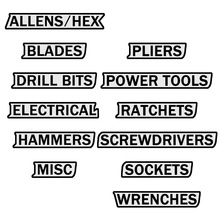 外贸独特实用流行款Magnetic Toolbox  Labels便携磁性工具箱标签