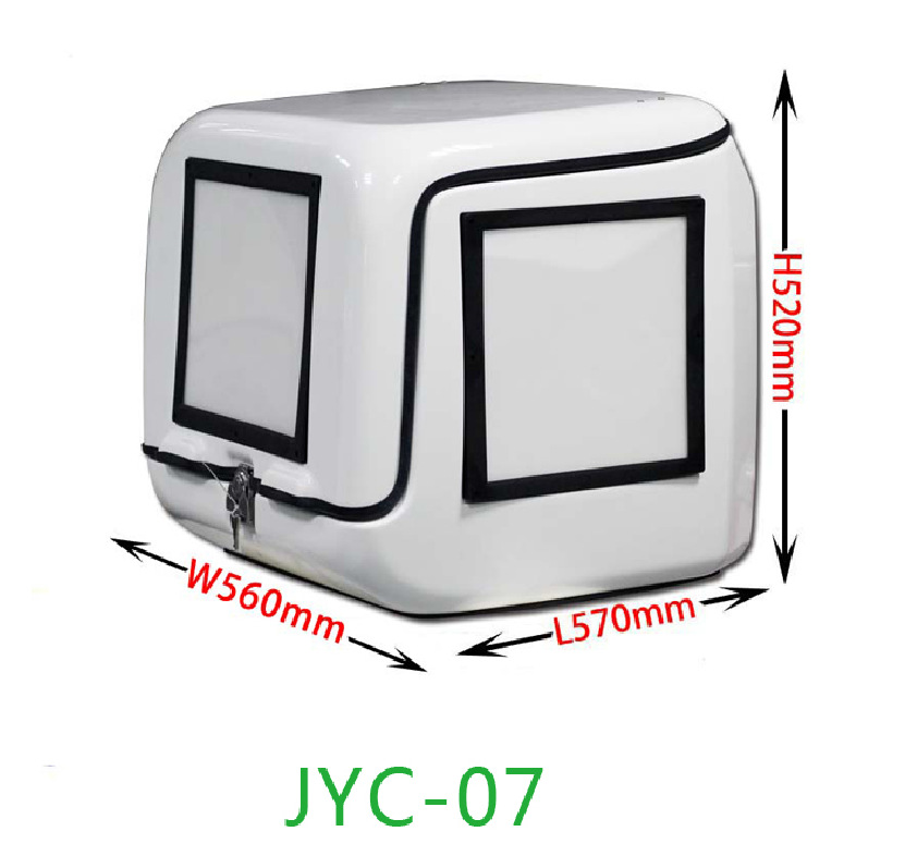 Genuine Car-Mounted Fixed Food Delivery Insulated Box 3-Sided Food Delivery Box with Led Light Takeaway Delivery Box Storage Box