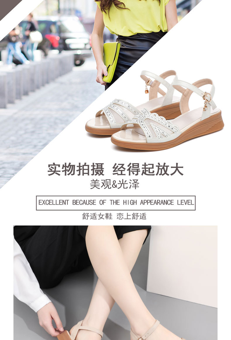 Sandal nữ đế bệt quai chữ V mềm mại chống trượt mùa hè — Màu đen chi tiết 9