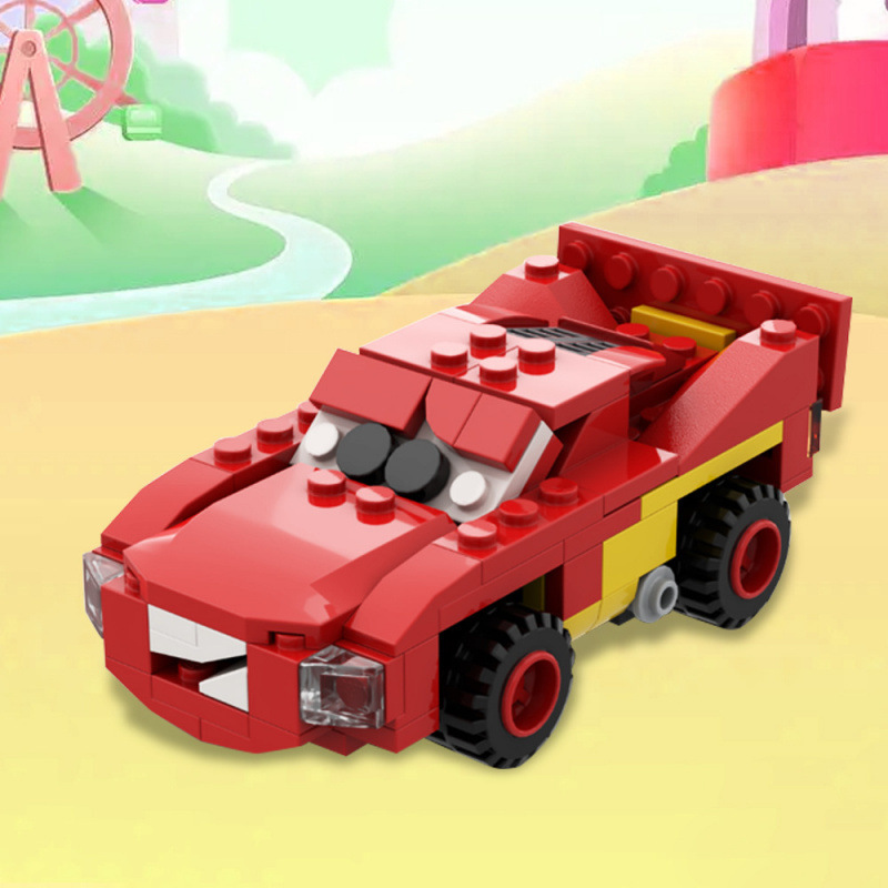 Moc-139587 Cars - Lightning Mcqueen Building Block Toy Compatible with Lego Small Bricks, Dropshipping Available