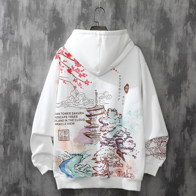 Spring and Autumn Thin Chinese Style Couple Men's and Women's Hooded Ins National Trend This Year's Popular Loose Ancient Style Campus Style Sweatshirt
