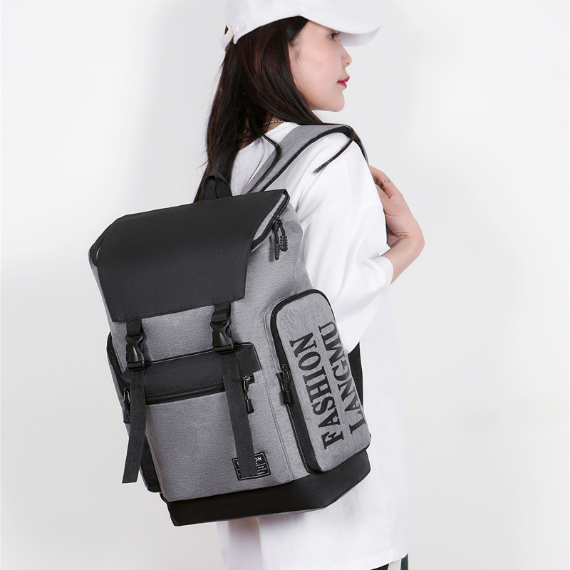 Mayorista nueva mochila de gran capacidad de moda simple mochila de estudiantes de viaje de negocios mochila de computadora portátil